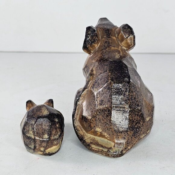 Vintage Geometric Mouse Figurine Set Ceramic Made In Japan - Picture 4 of 8